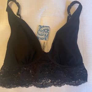 Free People Black Bralette